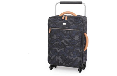 IT Luggage Quilted Camo 4 Wheel Suitcase - Graphite